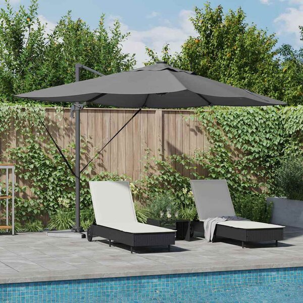 Parasol plażowy Ze LED Lights Antracyt 352 x 251 x 265 cm