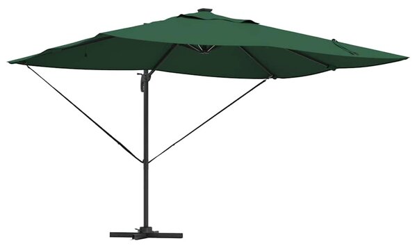 Parasol plażowy Ze LED Lights Zielony 352 x 251 x 265 cm