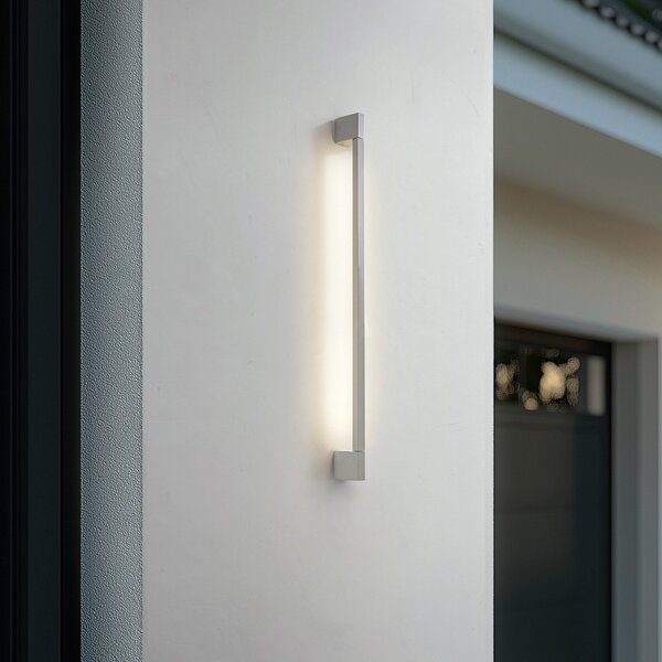 Zewnętrzna Lampa Lindby, Neano, szary, balkon, aluminium, nowoczesny