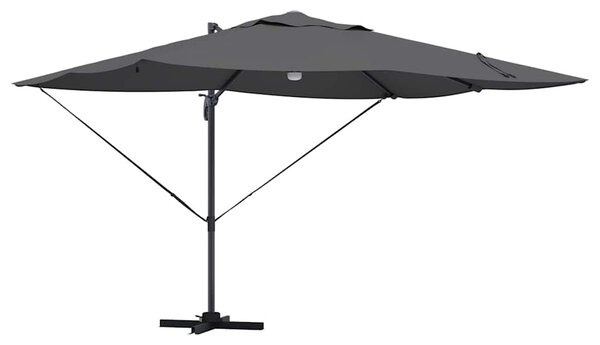 Parasol plażowy Ze LED Lights Antracyt 351 x 250 x 253 cm