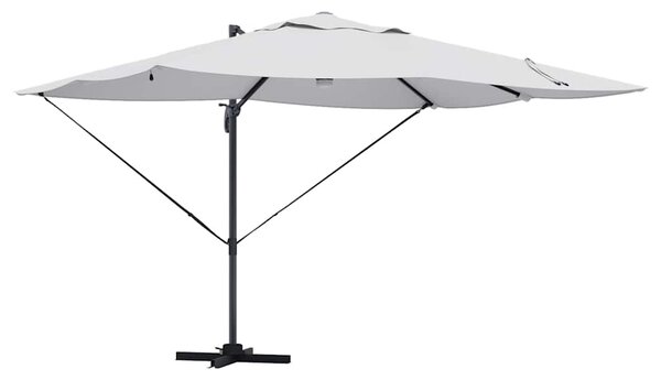 Parasol plażowy Ze LED Lights piaskowy 351 x 250 x 253 cm