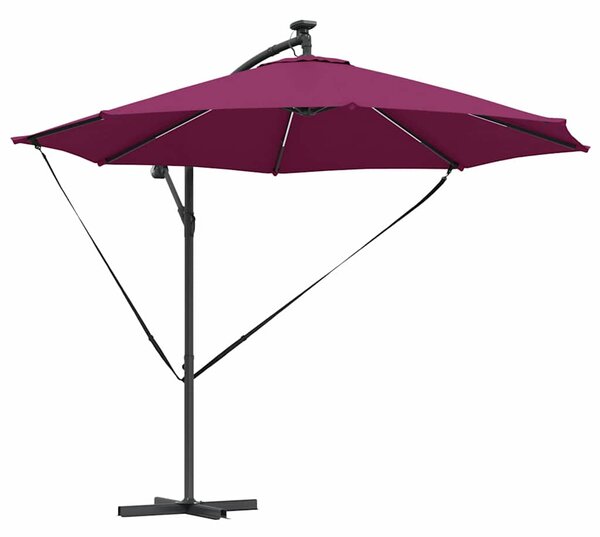 Parasol plażowy Bordeaux Czerwony 294 x 294 x 248 cm