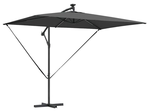 Parasol plażowy Ze LED Lights Antracyt 294 x 200 x 270 cm