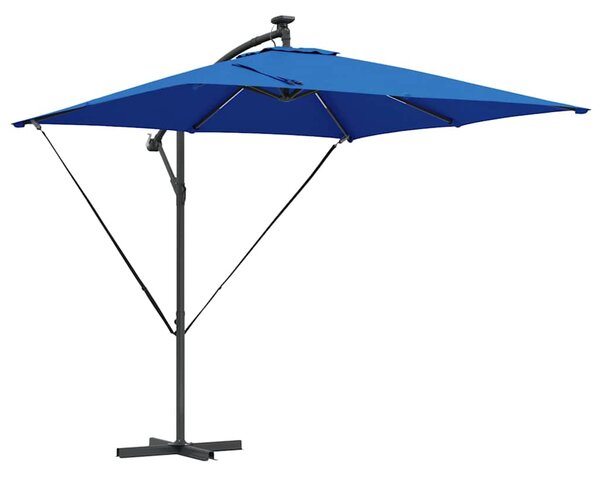 Parasol plażowy 249 x 249 x 250 cm Poliester i aluminium