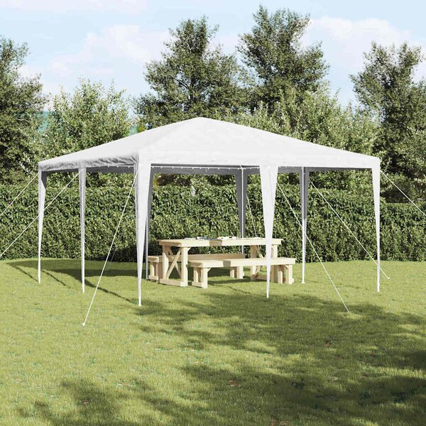 Namiot Imprezowy Biały 400 x 400 x 266 cm Polietylen i Stal