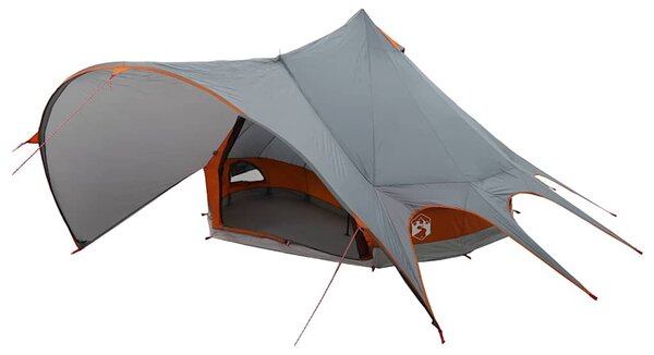 Namiot tipi 3-osobowy Szary i pomarańczowy 600 x 600 x 347 cm