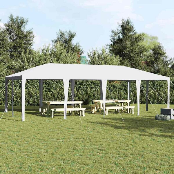 Namiot Imprezowy Biały 800 x 400 x 266 cm Polietylen i Stal
