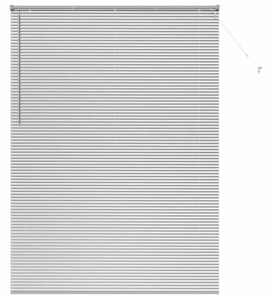 Żaluzje weneckie Srebrny 220 x 160 cm Aluminium
