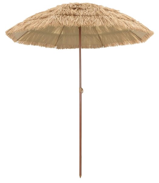 Parasol plażowy Naturalny 160 x 160 x 196 cm Poliester i Stal