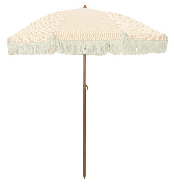 Parasol plażowy Żółty i Biały 160 x 160 x 196 cm