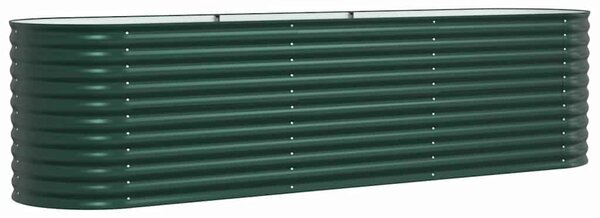 Podniesiony grządka Zielony 320 x 80 x 81 cm Stal