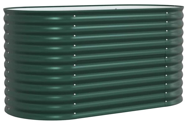 Podniesiony grządka Zielony 160 x 80 x 81 cm Stal