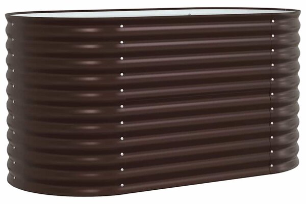 Podniesiony grządka Brązowy 160 x 80 x 81 cm Stal