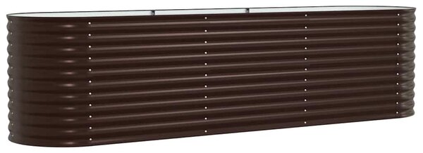 Podniesiony grządka Brązowy 320 x 80 x 81 cm Stal