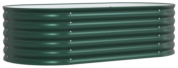 Podniesiony grządka Zielony 160 x 80 x 44 cm Stal