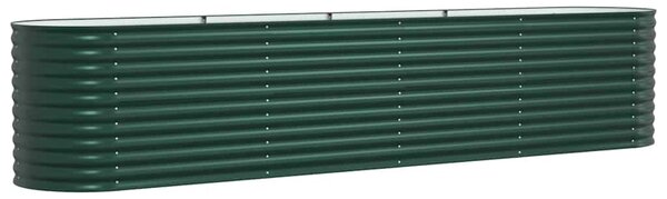 Podniesiony grządka Zielony 400 x 80 x 81 cm Stal