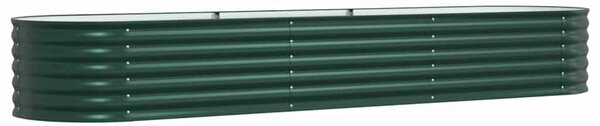Podniesiony grządka Zielony 320 x 80 x 44 cm Stal