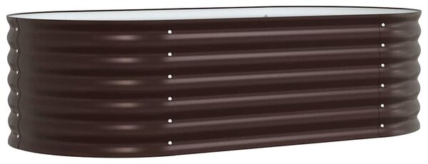 Podniesiony grządka Brązowy 160 x 80 x 44 cm Stal