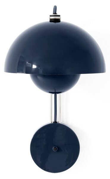 Lampa Ścienna &Tradition, Flowerpot VP8, niebieski, salon, metal, design
