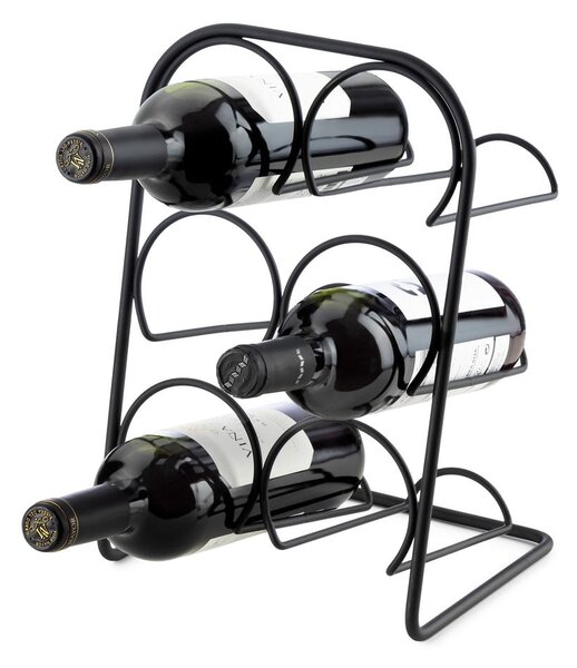 Metalowy stojak na wino na 6 butelek– Compactor