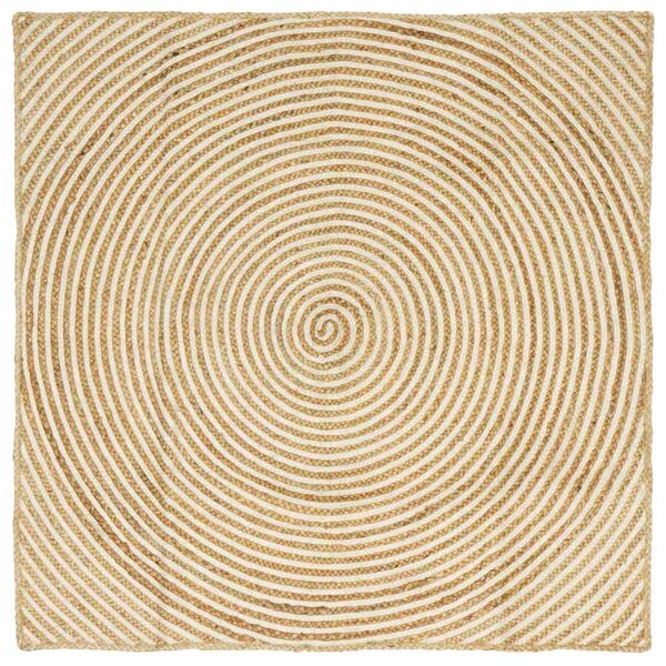 Dywany pokojowe Biały 120 x 120 cm Juta