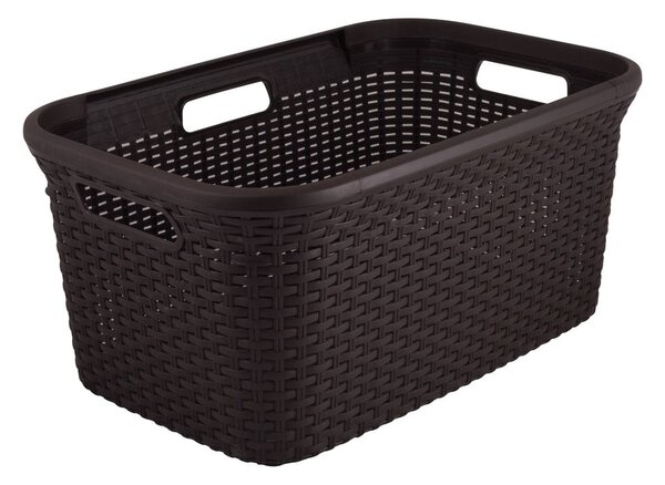 Brązowy kosz na pranie Curver Style Basket, 45 l