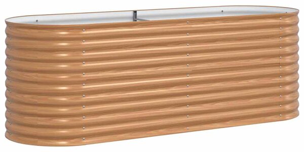 Podniesiony grządka Brązowy 240 x 80 x 81 cm Stal