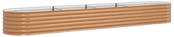 Podniesiony grządka Brązowy 400 x 80 x 44 cm Stal