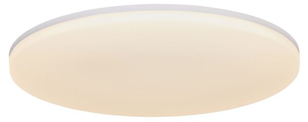 Klasyczna płaska lampa sufitowa Vic 22 - biały okrągły plafon
