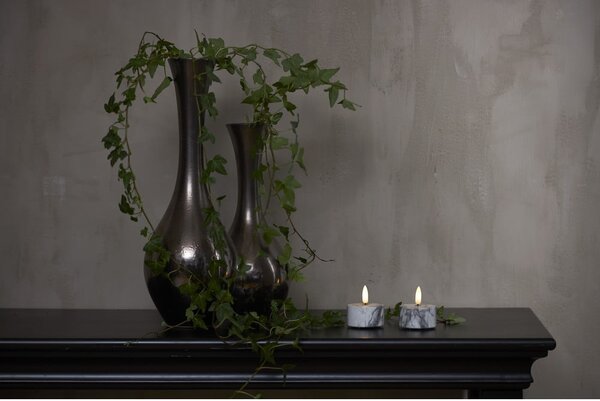 Świeczki LED zestaw 2 szt. (wysokość 6 cm) Flamme Marble – Star Trading