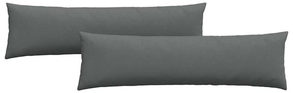 Poduszki na sofę 2 pcs Ciemnoszary 145 x 40 cm tkanina