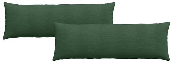 Poduszki na sofę 2 pcs Ciemna zieleń 120 x 40 cm