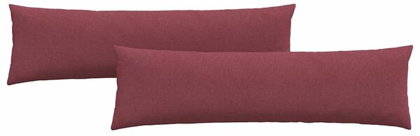 Poduszki na sofę 2 pcs Czerwone wino 145 x 40 cm tkanina
