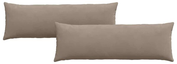 Poduszki na sofę 2 pcs Ciemnoszary 120 x 40 cm tkanina