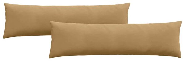 Poduszki na sofę 2 pcs Brązowy 145 x 40 cm Tkanina sztruksowa