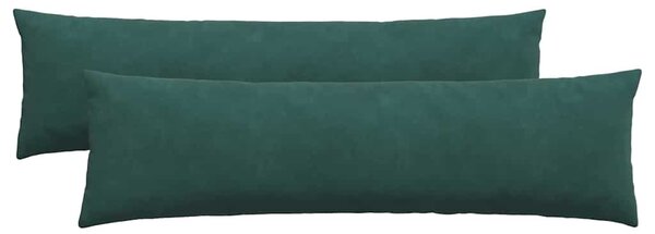 Poduszki na sofę 2 pcs Ciemna zieleń 145 x 40 cm
