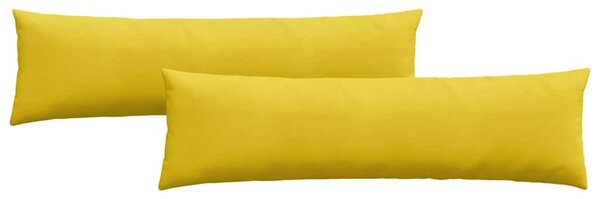 Poduszki na sofę 2 pcs Żółty 145 x 40 cm Tkanina sztruksowa