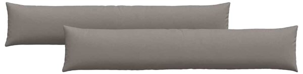 Poduszki na sofę 2 pcs Ciemnoszary 200 x 40 cm tkanina