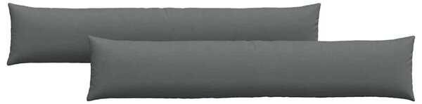 Poduszki na sofę 2 pcs Ciemnoszary 200 x 40 cm tkanina
