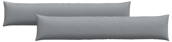 Poduszki na sofę 2 pcs Jasnoszary 200 x 40 cm tkanina