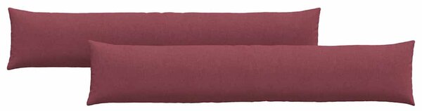 Poduszki na sofę 2 pcs Czerwone wino 200 x 40 cm tkanina