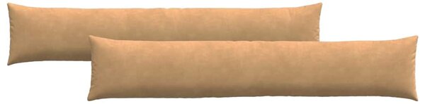 Poduszki na sofę 2 pcs Brązowy 200 x 40 cm Tkanina sztruksowa