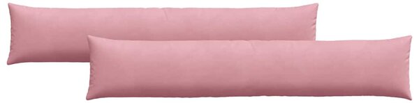 Poduszki na sofę 2 pcs Różowy 200 x 40 cm Tkanina sztruksowa