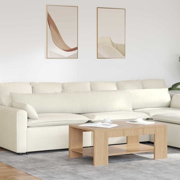 Poduszki na sofę 2 pcs Kremowy 200 x 40 cm Tkanina sztruksowa