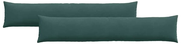 Poduszki na sofę 2 pcs Ciemnozielony 200 x 40 cm