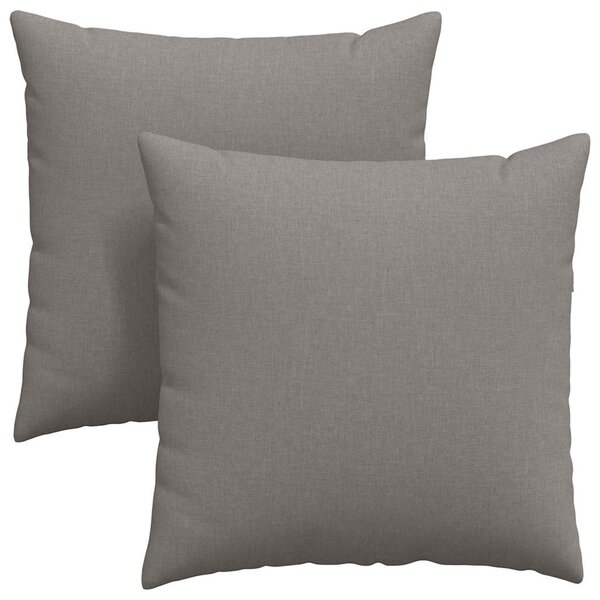 Poduszki na sofę 2 pcs Ciemnoszary 80 x 80 cm tkanina