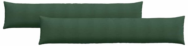 Poduszki na sofę 2 pcs Ciemna zieleń 200 x 40 cm