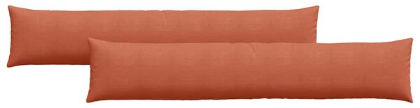 Poduszki na sofę 2 pcs Czerwono-pomarańczowy 200 x 40 cm