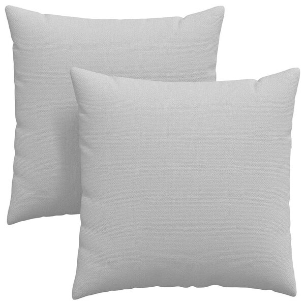 Poduszki na sofę 2 pcs Szary chmur 80 x 80 cm tkanina