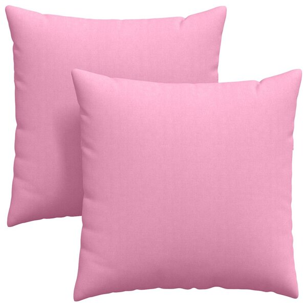 Poduszki na sofę 2 pcs Różowy 80 x 80 cm tkanina